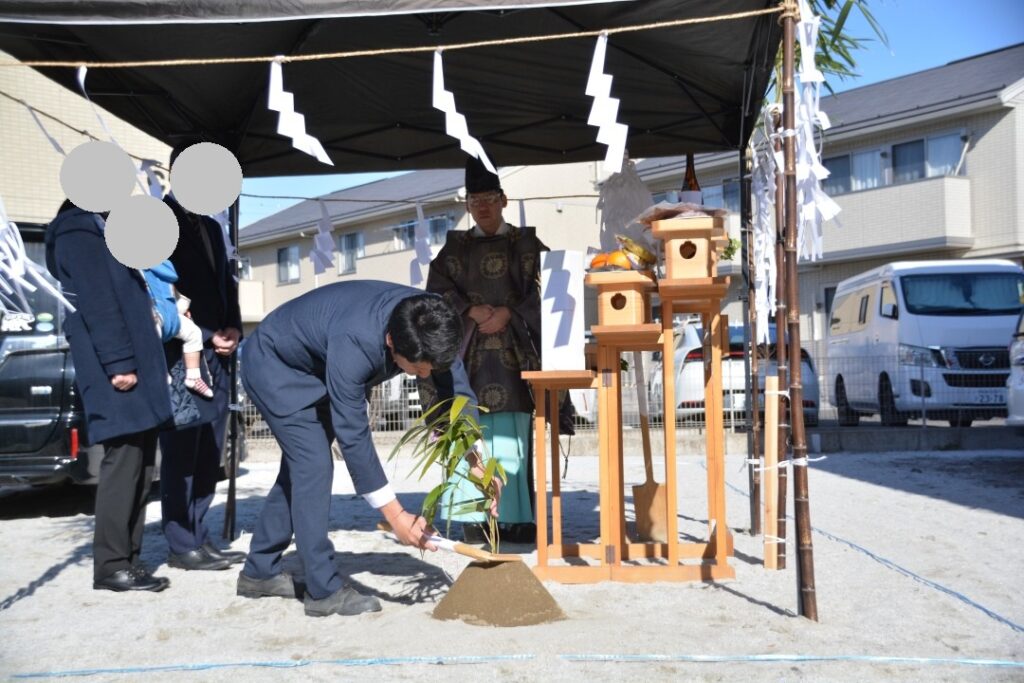 高気密高断熱 オープンシステム HEAT20 G2 負荷断熱 住宅 自由設計 松本・安曇野・塩尻 2階建て 塗り壁 地鎮祭 (6)