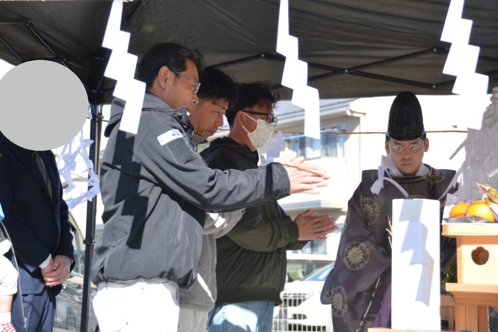 高気密高断熱 オープンシステム HEAT20 G2 負荷断熱 住宅 自由設計 松本・安曇野・塩尻 2階建て 塗り壁 地鎮祭 (4)